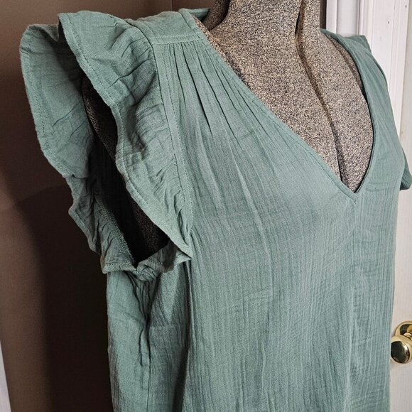 Old Navy Sleeveless Crinkle Gauze Top szL - Picture 3 of 10